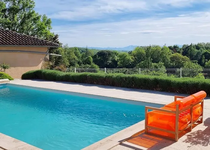 Maison Avec Grange & Piscine Vue Sur Les Pyrenees Vakantiehuis Puymaurin
