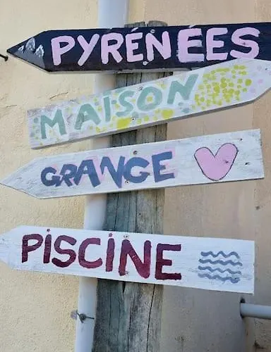 Maison Avec Grange & Piscine Vue Sur Les Pyrenees * Puymaurin