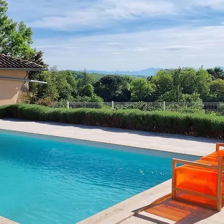 Maison Avec Grange & Piscine Vue Sur Les Pyrenees Tatil Evi Puymaurin