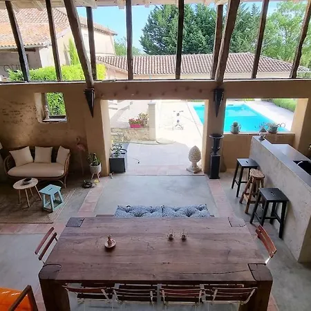 Maison Avec Grange & Piscine Vue Sur Les Pyrenees *