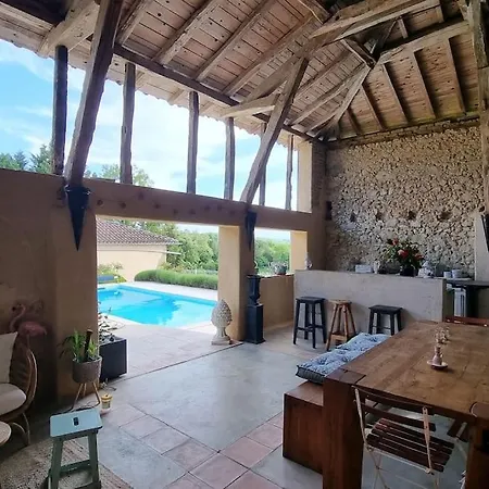 Tatil Evi Maison Avec Grange & Piscine Vue Sur Les Pyrenees *