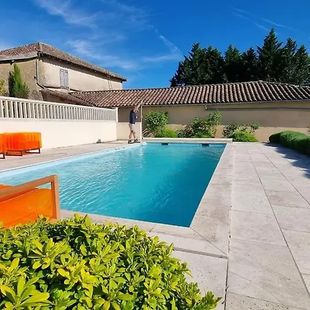 בית נופש Maison Avec Grange & Piscine Vue Sur Les Pyrenees *