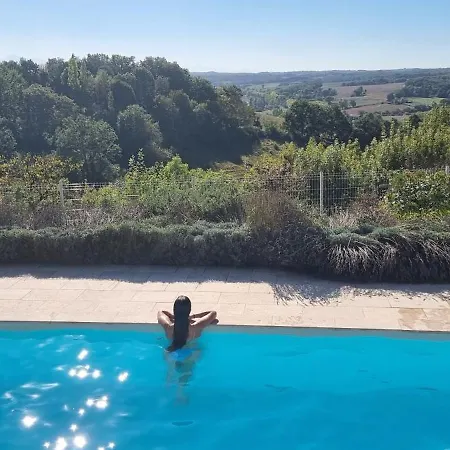 Maison Avec Grange & Piscine Vue Sur Les Pyrenees Puymaurin